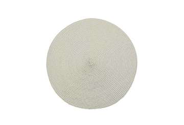 CIRCULAR RIBBED PLACEMAT LINEN 35CM