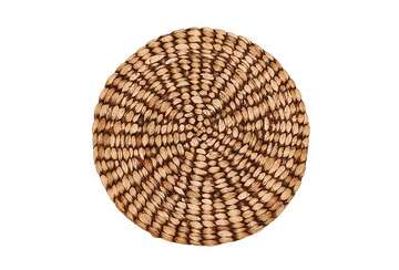 WALTON CIRCULAR HYACINTH PLACEMENT DARK BROWN